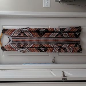 NWOT Roamans Boho Maxi Dress Size 5X (38/40)